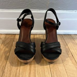 Black & Cork platform sandals